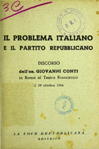Il problema italiano e il Partito repubblicano