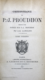 Correspondance de P.-J. Proudhon, I
