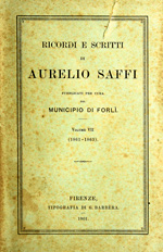 Ricordi e scritti di Aurelio Saffi, 7: 1861-1863