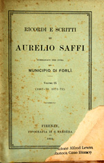 Ricordi e scritti di Aurelio Saffi, 9: 1867-1870, 1871-1872