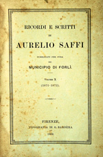 Ricordi e scritti di Aurelio Saffi, 10: 1871-1872