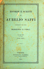 Ricordi e scritti di Aurelio Saffi, 14: 1880-1890