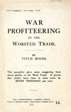 War profiteering in the worsted trade