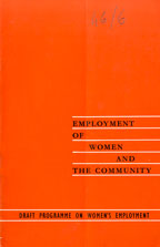 Employment of Women and the Community