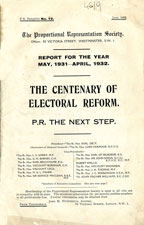The centenary of electoral reform